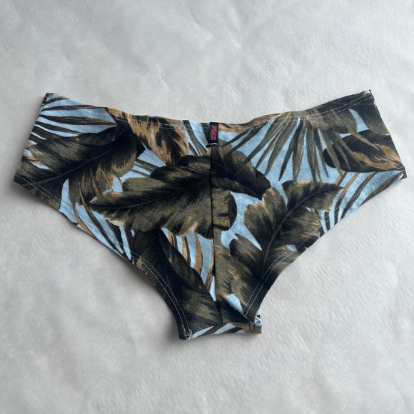 Victoria's Secret PINK SET BRA + PANTY Push-up Palm‎ Exotic Tropical Leaf 34C - Picture 8 of 10